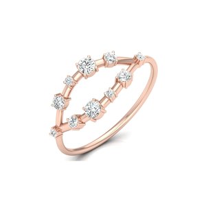 Ishi Diamonds 18K Rose Gold Lab Grown Diamond Ring 9 a 5 Workwear Collection - Product Image 2