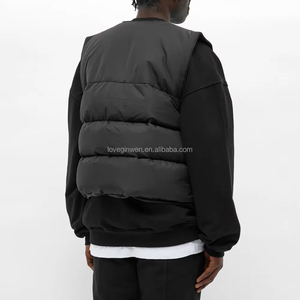 OEM personalizado de talla grande para hombre Puffer Gilet abajo chaleco <span class=keywords><strong>Freestyle</strong></span> <span class=keywords><strong>Lite</strong></span> invierno abajo chaleco acolchado para hombres - Product Image 2