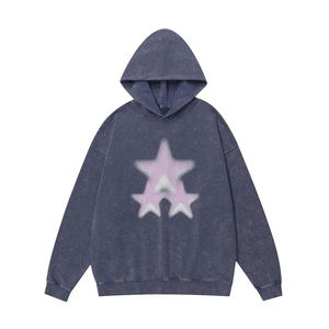 เสื้อมีฮู้ดผ้าฟลีซผสมสำหรับผู้ชายเสื้อสเวตเชิ้ตมีสไตล์ผ้าคอตตอนปักลาย3D โลโก้ตามสั่ง - Product Image 6