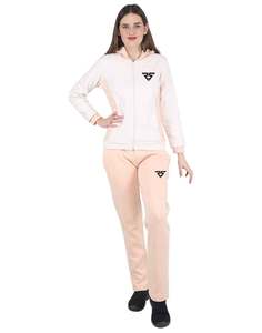 Conjunto de 2 piezas de Fitness de algodón de talla grande para mujer, chándal estampado con logotipo, pantalones con capucha de secado rápido Pennal - Product Image 1