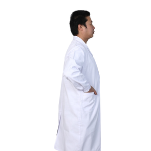 Uniforme médical de haute qualité, vêtements de travail pour infirmière | Blouse de laboratoire blanche unisexe à manches longues pour hôpital - Product Image 2