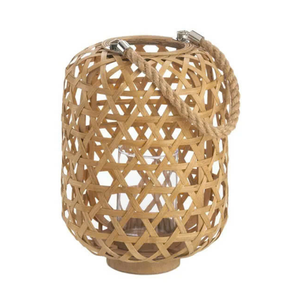 Faroles Colgantes de Bambú Vintage, Ideales para Patios y Jardines - Product Image 1