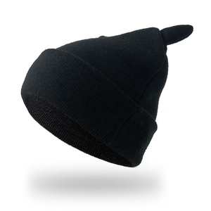 หมวกไหมพรมอะคริลิครูปผีสำหรับผู้ชายหมวกบีนนี่ลายสัตว์น่ารักปักหมวกบีนนี่ฤดูหนาวแบบเรียบสองชั้น - Product Image 3