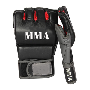 Gants de Muay Thai MMA à demi-doigts, gants de boxe de combat Winning, gants de grappling MMA en cuir véritable - Product Image 3