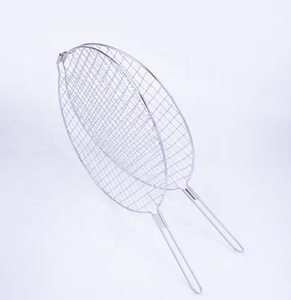Red de <span class=keywords><strong>malla</strong></span> de alambre de acero inoxidable para barbacoa, Parrilla de Metal para cocina al aire libre para pescado, herramienta de barbacoa fácil de usar - Product Image 6