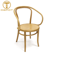Chaise de salle à manger en bois de style Thonet, fabrication directe d'usine, chaise robuste en bois courbé pour café, restaurant, hôtel, banquet