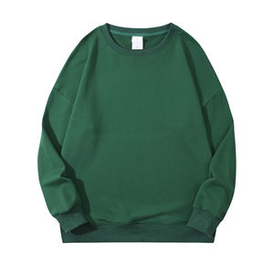 Personnalisé 100% français éponge coton sweat ras du cou surdimensionné goutte épaule pull pull blanc hommes à capuche et sweat-shirts - Product Image 4