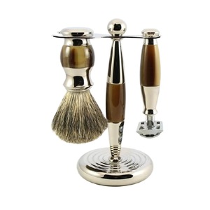 ชุดโกนหนวดพรีเมียมสำหรับผู้ชาย อุปกรณ์ทำความสะอาดเครา ชุดโกนหนวดขายดีอันดับต้นๆ ที่วางมีดโกน แปรงสำหรับโกนหนวด - Product Image 2