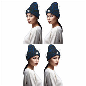 Bonnet pour femme à la mode, vente chaude, dernier style, faible MOQ, bonnet pour femme au design unique, bonnets jacquard pour femme - Product Image 6