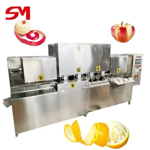 Üstün kalite gelişmiş otomatik dilimleyici elma kabuğu/endüstriyel elma soyma ve dilimleme makinesi