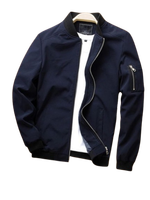 Vestes bomber matelassées réversibles fines de style japonais pour l'hiver, en polyester/coton, avec broderie personnalisée, vente en gros pour hommes