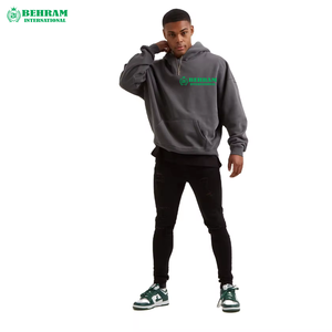 Sudadera con Capucha Francesa Unisex Personalizada al por Mayor, Corte Regular, Estilo Urbano, Capucha Ajustable, Estampado Frontal, Ropa de Invierno, 100% Algodón - Product Image 5