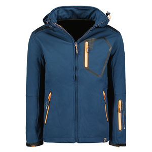 Chaqueta de invierno con cremallera de tendencia clásica, chaqueta con puños elásticos Softshell para hombres, ropa deportiva, chaqueta con capucha cómoda y elegante duradera - Product Image 1