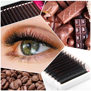 Extensions de cils Charmlash brunes, cils en gros, produits de cils en marque privée, cils bruns semi-mats en gros, OEM ODM - Product Image 4