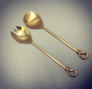 Premium Quality Stainless Steel <b>Salad</b> <b>Server</b> Cutlery Set Personalized For Farmhouse Kitchenware Hotel Home Decor - Product Image 4