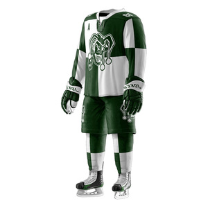 Maillot de hockey sur glace unisexe personnalisé imprimé 100% polyester, nouveau design, maillot de sport d'équipe, uniformes de hockey sur glace de haute qualité OEM - Product Image 4