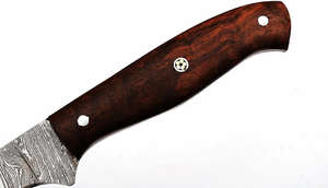 มีดตกปลาทำมือ Jexmoo แบบกำหนดเองได้ ใบมีดเหล็กดามัสกัส มีดแล่เนื้อ พร้อมปลอกหนัง ของขวัญสำหรับชาวประมง - Product Image 2