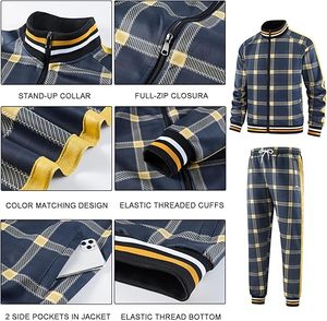 Survêtements de haute qualité pour hommes, survêtements à fermeture éclair intégrale, manches longues - Product Image 5