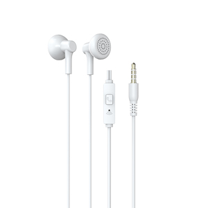 Casque supra-auriculaire EP-260 de qualité supérieure, blanc, avec microphone, prise jack pour écouter de la musique - Product Image 1