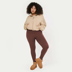 Venta al por mayor de alta calidad 3D Print slim fit mujer Thicken Gym Sudaderas con capucha de manga completa Sudaderas casuales recortadas Top gym HOODIE - Product Image 2