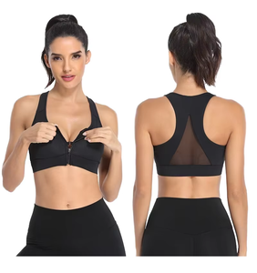 High Support Women's <b>Sexy</b> Breathable Heat-Transfer Printed Cut-out Y-line Strap Sports Bra for Adult Athletic Training - Product Image 6