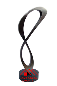 Sculpture décorative de table en marbre dernier modèle pour décoration de bureau Sculpture en granit de forme ronde ton marbre naturel - Product Image 2