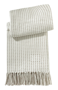 Manta suave de Jacquard de algodón ecológico 100% tejida personalizada para ropa de cama con fines decorativos - Product Image 3