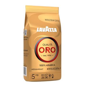 Lavazza Qualita Oro Mezcla de Granos Enteros, Tueste Medio, 2.2 Libras, 100% Arábica, Orígenes de América Central y Altas Montañas Africanas, Frutal - Product Image 2