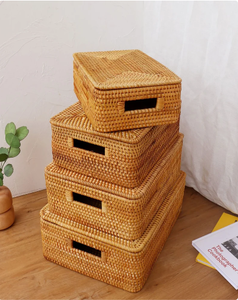 Ensemble de panier en rotin de 4 tailles pour de nombreuses fonctions à domicile du fabricant vietnamien - Product Image 6