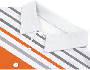 Hombres personalizados de alta calidad para camisetas de polo con patrón de leopardo y logotipo personalizado ODM suministro al por mayor tela de Jersey - Product Image 5