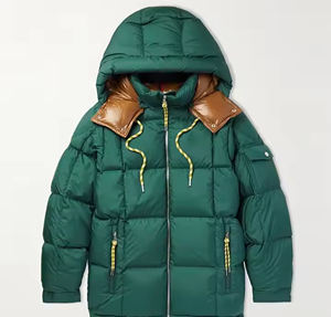 Doudoune matelassée d'extérieur pour hommes personnalisée avec col montant et rembourrage à bulles pour style High Street - Product Image 5