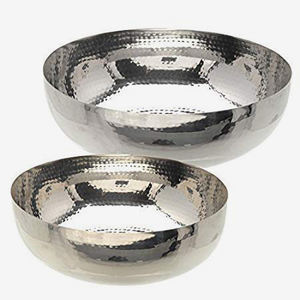 Frutero de metal de acero inoxidable martillado - Product Image 6