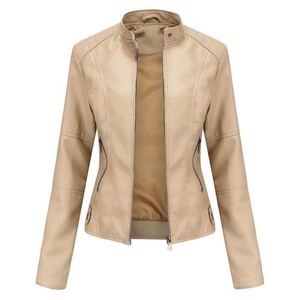 Breathable High Quality Women's Genuine Leather Quilted Winter Jacket with Zipper Closure Windproof & Quick Dry Outerwear - Product Image 5