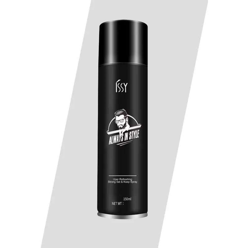 2023 Extreme strong hold hair styling spray per capelli aerosol per uomo spray modellante senza alcool per modellare i capelli ricci fini