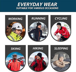 Bonnet en tricot Toques d'hiver personnalisées chaudes de haute qualité Bonnets en tricot avec logo personnalisé Hiver réversible personnalisé - Product Image 6