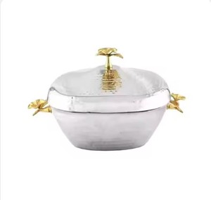 Set of 3 Luxury Hot Pots Gifting <b>Table</b> Top Decorative Restaurants Hotels Usage High on Demand Casserole Pots Hot Selling - Product Image 4