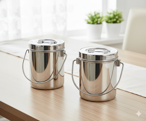 หม้อสแตนเลสอเนกประสงค์พร้อมฝาปิดแน่นอุปกรณ์เสริมโลหะ - Product Image 3