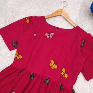 Vestido largo estético de moda para mujer Vestido largo con estampado étnico ligero con mangas abullonadas y dobladillo con volantes Ideal para Resort y ropa de calle - Product Image 2