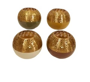 Porte-bougie votif en fer au design unique, pour mariage, Noël, fêtes, éclairage d'intérieur, décoration de table - Product Image 1