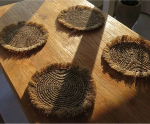 Hot Product Raffia Round <b>Placemat</b> With Fringes - Product Image 5