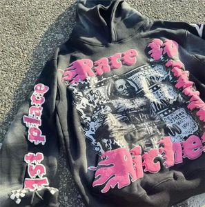 Sweat à capuche personnalisé avec impression 3D pullover unisexe décontracté Street Wear sweats à capuche lourds sérigraphie sweats à capuche - Product Image 4