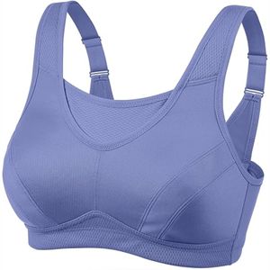 Soutien-gorge de yoga personnalisé de haute qualité pour femmes, vêtements d'entraînement réglables, logo avant à maintien élevé, grande taille, dos respirant - Product Image 6