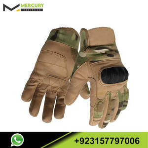 Guantes tácticos de excelente calidad Guantes de tiro de cuero de alta calidad Guantes tácticos de oficiales - Product Image 2