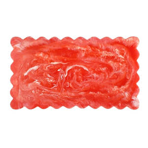 Planche à découper ronde moderne en résine, durable et facile à nettoyer, idéale pour la ferme et la villa, pour servir le fromage et préparer les salades - Product Image 3