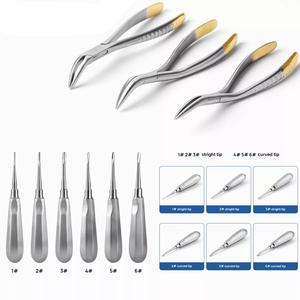 Instrumentos Quirúrgicos Dentales Profesionales de Acero Inoxidable de Alta Calidad Clase I, Pinzas Manuales para Extracción de Dientes, Elevador - Product Image 1