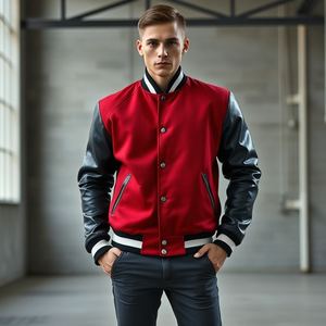Veste universitaire en toile de haute qualité, couleur violette, coupe-vent, éco-responsable, avec patch brodé, style streetwear, style hiver, vente en gros, fabricant OEM - Product Image 5