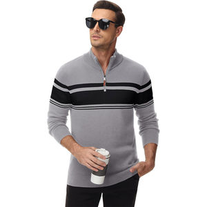 Suéter de punto transpirable de alta calidad para hombre, cremallera 1/4, perfecto para ropa informal y formal, hecho de alta calidad, máxima comodidad - Product Image 3