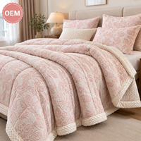 Fabrika Toptan Baskılı Peluş Yorgan OEM ODM Kalın Rahat Çift Taraflı Yorgan Botanik Hayvan Desen Seçenekleri Otel Ev