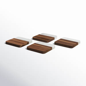 Posavasos de madera de mármol cuadrado más vendido 2025, diseño de nogal para café, té, jugo para restaurante en casa, Bar y otras ocasiones - Product Image 2