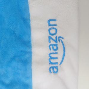 قبعة سانتا كلوز زرقاء من البوليستر للبالغين بشعار مخصص وجودة عالية بالجملة - Product Image 3